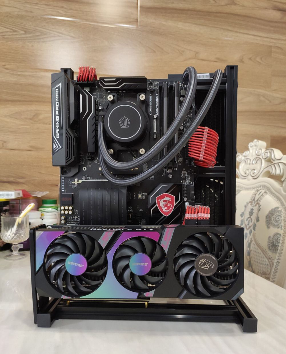 ATX EATX PC banco di prova man - Aluminum Open Frame Test Bench Water Cooling recensione e prezzo